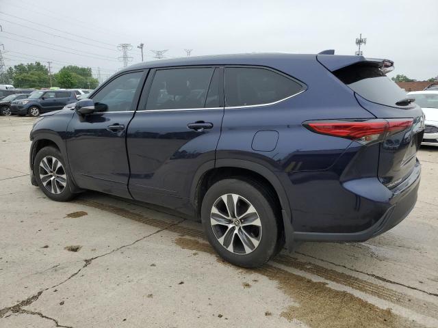 5TDHZRBH4NS574864 - 2022 TOYOTA HIGHLANDER XLE Azul foto 2