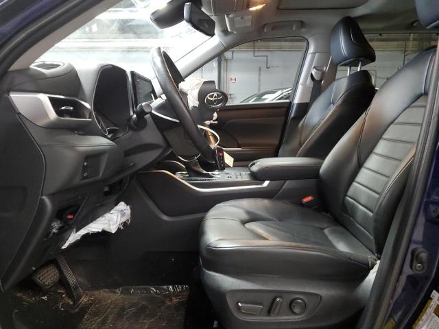 5TDHZRBH4NS574864 - 2022 TOYOTA HIGHLANDER XLE Azul foto 7