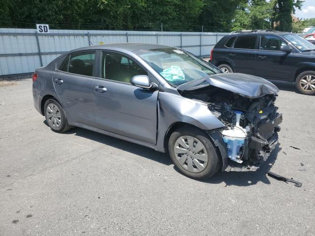 3KPA24ADXLE346687 - 2020 KIA RIO LX SILVER photo 4