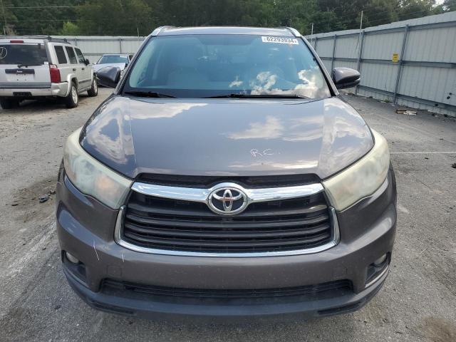 5TDKKRFH0FS060953 - 2015 TOYOTA HIGHLANDER XLE GRAY photo 5