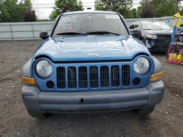 1J4GL48K76W271656 - 2006 JEEP LIBERTY SPORT BLUE photo 5