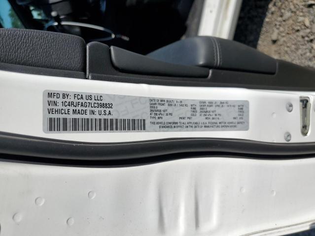 1C4RJFAG7LC398832 - 2020 JEEP GRAND CHER LAREDO WHITE photo 13