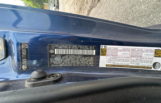 JTKDE177450013927 - 2005 TOYOTA SCION TC 蓝色 照片 10