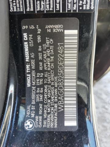 WBAGD8325RDE92481 - 1994 BMW 740 IL AUTOMATIC BLACK photo 12