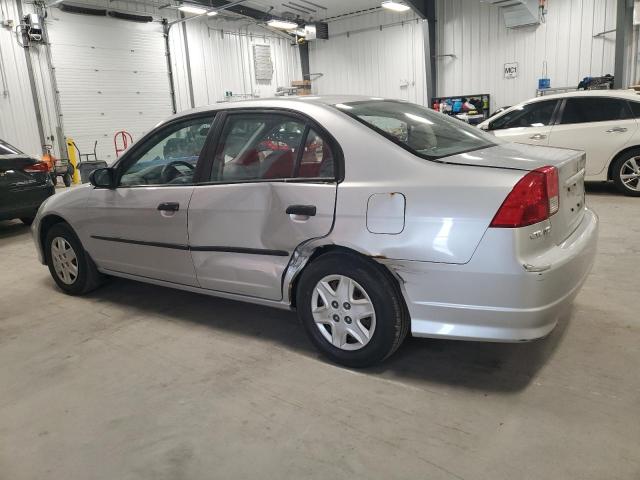 2HGES16324H940374 - 2004 HONDA CIVIC DX VP SILVER photo 2