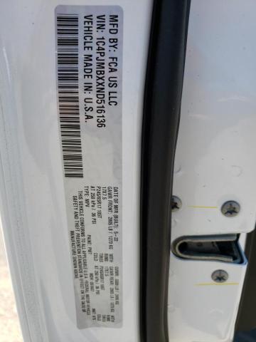 1C4PJMBXXND516136 - 2022 JEEP CHEROKEE TRAILHAWK WHITE photo 13