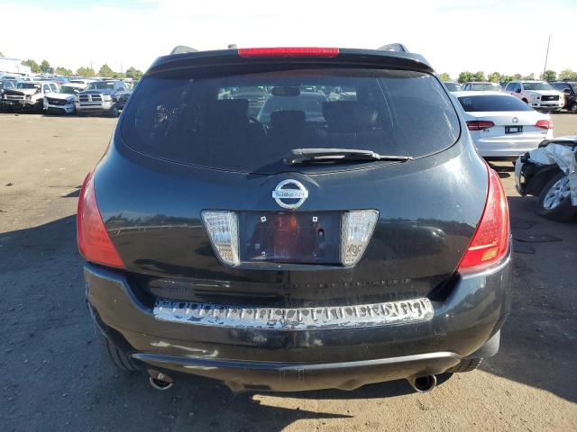 JN8AZ08W87W620013 - 2007 NISSAN MURANO SL BLACK photo 6