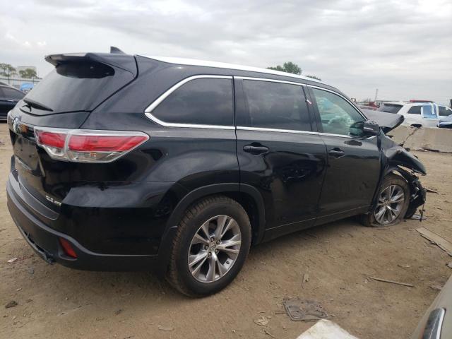 5TDJKRFHXFS084382 - 2015 TOYOTA HIGHLANDER XLE შავი ფოტო 3