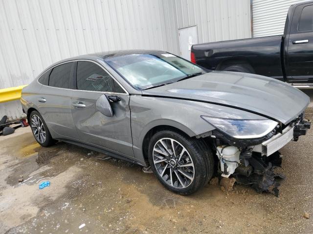 KMHL34J28MA156763 - 2021 HYUNDAI SONATA LIMITED GRAY photo 4