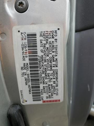 JT2BG22K1Y0523191 - 2000 TOYOTA CAMRY CE SILVER photo 13