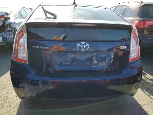 JTDKN3DU7F0403863 - 2015 TOYOTA PRIUS BLUE photo 6