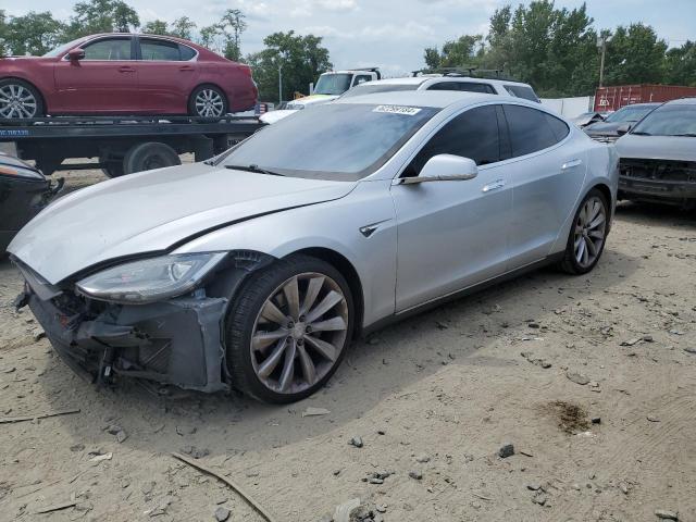 5YJSA1CG4DFP08442 - 2013 TESLA MODEL S ვერცხლისფერი ფოტო 1