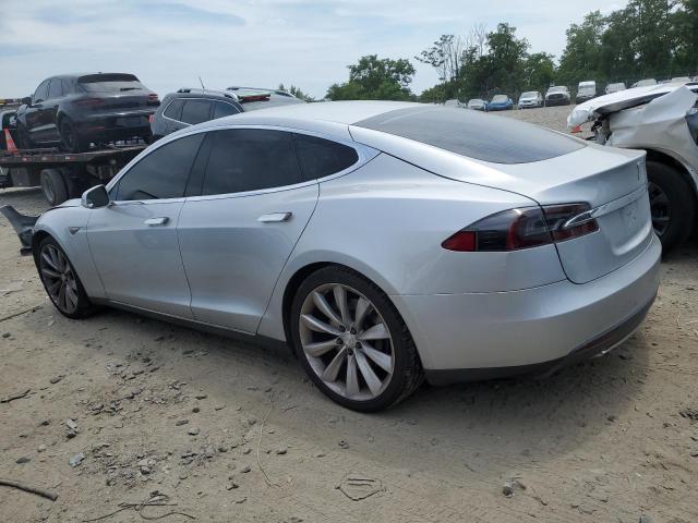 5YJSA1CG4DFP08442 - 2013 TESLA MODEL S SILVER photo 2