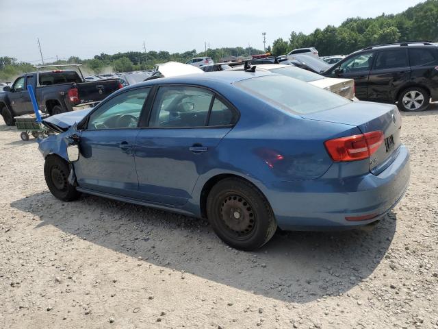 3VW2K7AJ6FM294381 - 2015 VOLKSWAGEN JETTA BASE BLUE photo 2