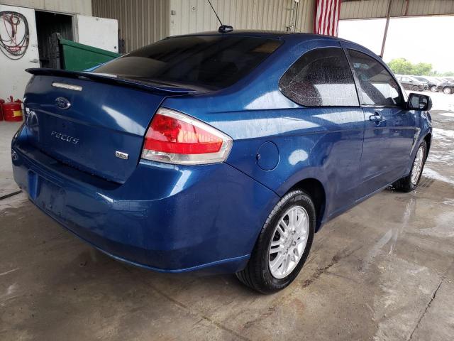 1FAHP33N88W158527 - 2008 FORD FOCUS SE BLUE photo 3