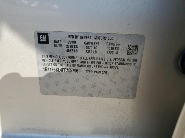 1G11F5SL4FF305796 - 2015 CHEVROLET MALIBU LTZ 棕色 照片 13