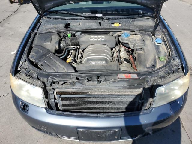 WAULT68E62A221605 - 2002 AUDI A4 3.0 QUATTRO GRAY photo 11