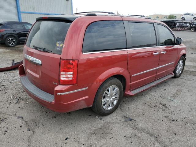 2A8HR64X58R646356 - 2008 CHRYSLER TOWN & COU LIMITED MAROON photo 3