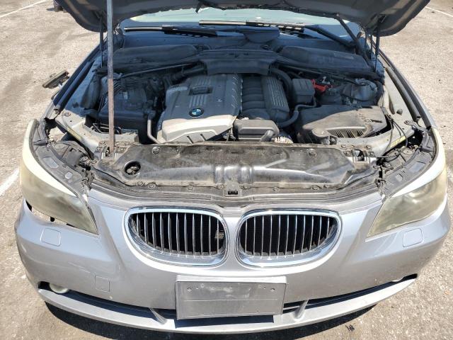 WBANE53577CY04314 - 2007 BMW 525 I GRAY photo 11