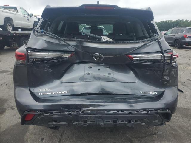 5TDGZRBH4MS071345 - 2021 TOYOTA HIGHLANDER XLE GRAY photo 6