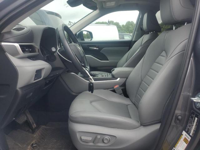 5TDGZRBH4MS071345 - 2021 TOYOTA HIGHLANDER XLE GRAY photo 7