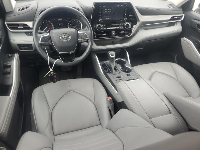 5TDGZRBH4MS071345 - 2021 TOYOTA HIGHLANDER XLE GRAY photo 8