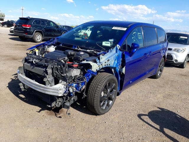 2C4RC1FG7KR569199 - 2019 CHRYSLER PACIFICA TOURING PLUS BLUE photo 1