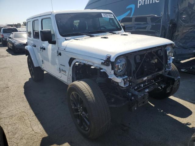 1C4JJXP60MW682711 - 2021 JEEP WRANGLER U SAHARA 4XE WHITE photo 4