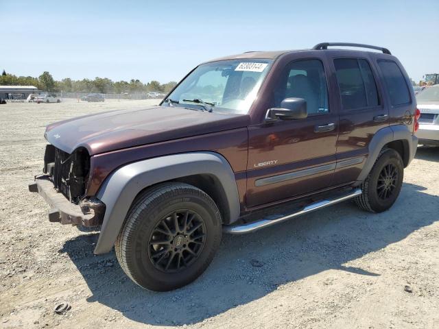 1J4GL48K44W145610 - 2004 JEEP LIBERTY SPORT MAROON photo 1