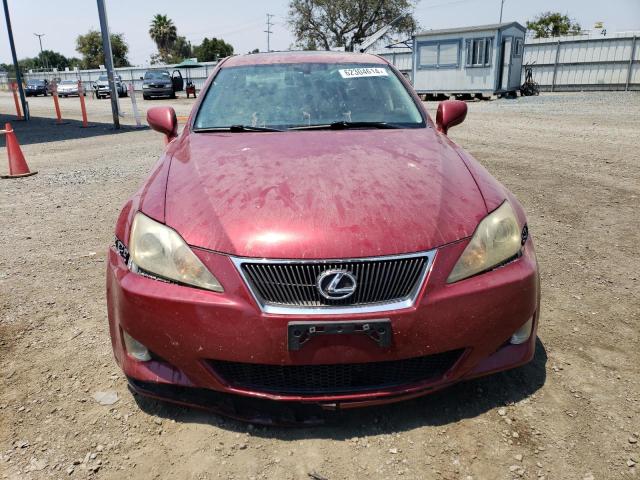 JTHCK262762000603 - 2006 LEXUS IS 250 RED photo 5