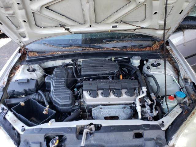 1HGES16335L029992 - 2005 HONDA CIVIC DX VP SILVER photo 11
