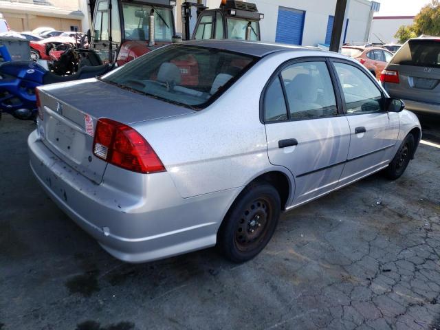 1HGES16335L029992 - 2005 HONDA CIVIC DX VP SILVER photo 3