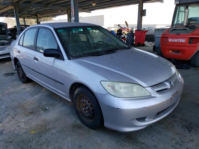 1HGES16335L029992 - 2005 HONDA CIVIC DX VP SILVER photo 4