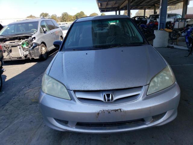 1HGES16335L029992 - 2005 HONDA CIVIC DX VP SILVER photo 5