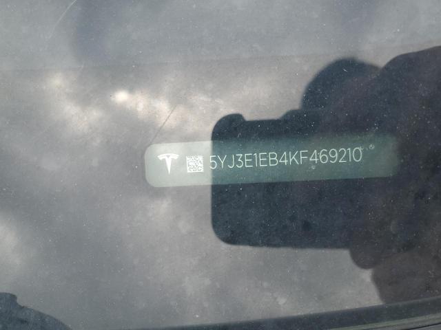 5YJ3E1EB4KF469210 - 2019 TESLA MODEL 3 Blanco foto 12