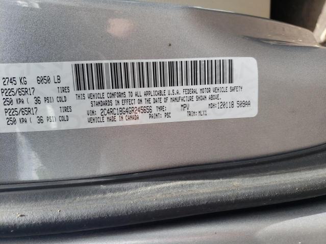 2C4RC1BG4GR245656 - 2016 CHRYSLER TOWN & COU TOURING 银色 照片 13