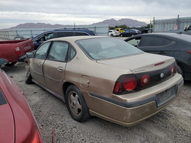 2G1WF52E949318766 - 2004 CHEVROLET IMPALA BEIGE photo 2