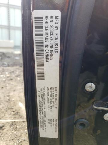 2C3CDZFJ0NH164605 - 2022 DODGE CHALLENGER R/T SCAT PACK BLACK photo 13