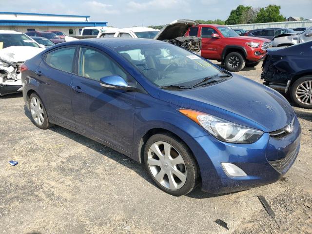 KMHDH4AE1DU561488 - 2013 HYUNDAI ELANTRA GLS BLUE photo 4