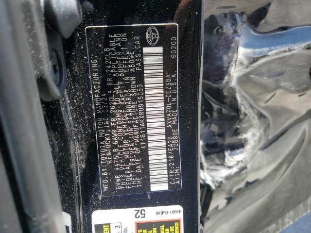 4T1G11AKXRU915053 - 2024 TOYOTA CAMRY SE NIGHT SHADE BLACK photo 12