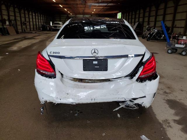 55SWF4KB4JU235890 - 2018 MERCEDES-BENZ C 300 4MATIC WHITE photo 6