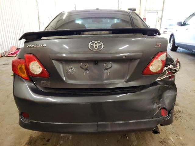 1NXBU40E29Z129178 - 2009 TOYOTA COROLLA BASE GRAY photo 6