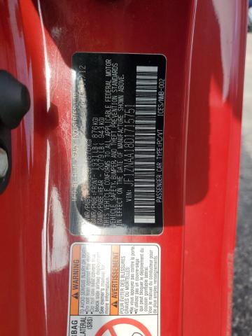 JF1ZNAA18D1715751 - 2013 TOYOTA SCION FR-S წითელი ფოტო 12