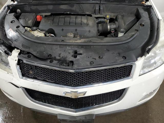 1GNKVJED3BJ290007 - 2011 CHEVROLET TRAVERSE LT WHITE photo 12