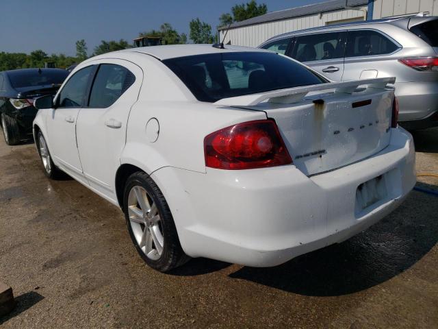 1B3BD1FG6BN587626 - 2011 DODGE AVENGER MAINSTREET WHITE photo 2