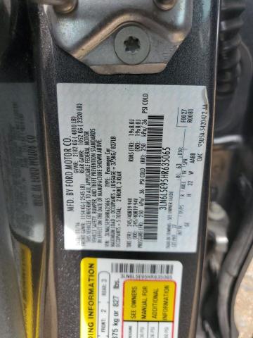 3LN6L5E95HR635065 - 2017 LINCOLN MKZ RESERVE ნაცრისფერი ფოტო 12