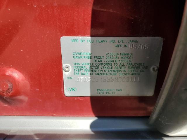 JF1SG67666H708111 - 2006 SUBARU FORESTER 2.5X LL BEAN RED photo 13