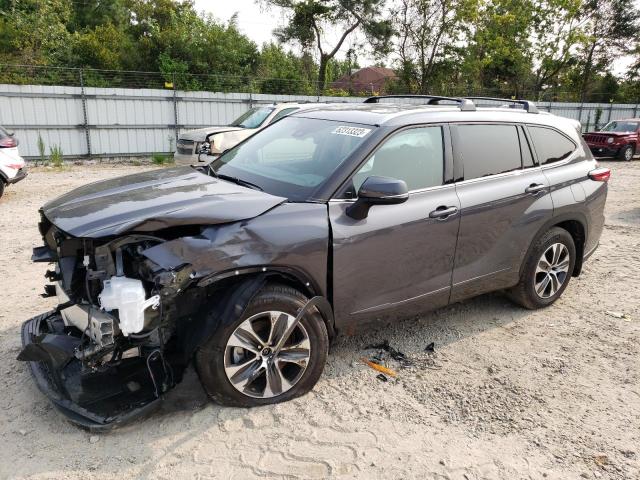 5TDHZRBH3NS585807 - 2022 TOYOTA HIGHLANDER XLE Մոխրագույն լուսանկար 1
