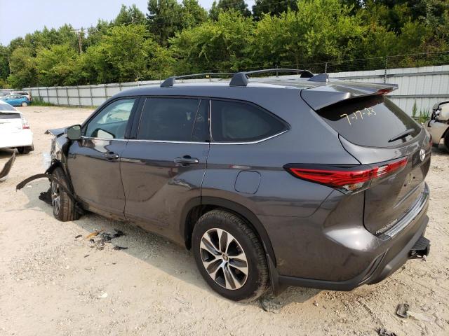 5TDHZRBH3NS585807 - 2022 TOYOTA HIGHLANDER XLE Մոխրագույն լուսանկար 2
