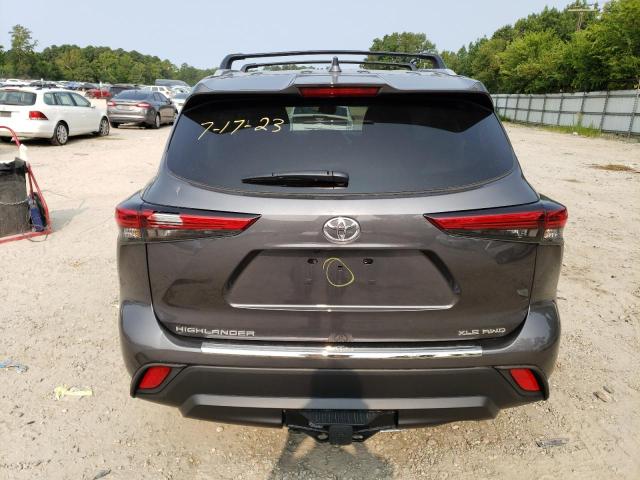 5TDHZRBH3NS585807 - 2022 TOYOTA HIGHLANDER XLE Մոխրագույն լուսանկար 6